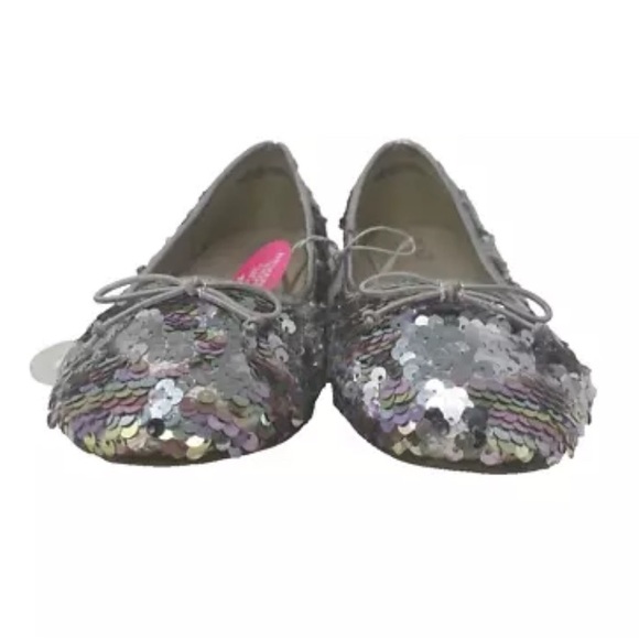 Children Place girls reversible sequin Mary Jane slip on shoes 6 - Picture 4 of 6